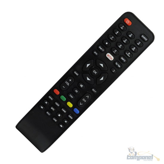 Controle Remoto para Tv Philco smartv LCD LED Netflix RBR7091/W7094